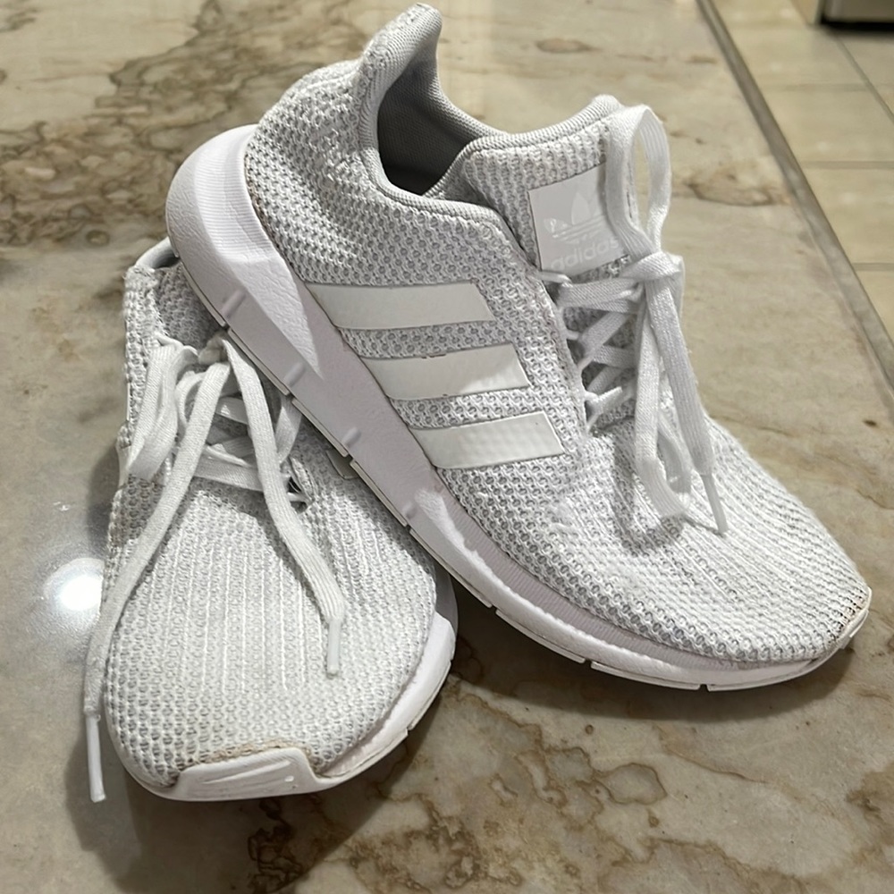 White Adidas girls